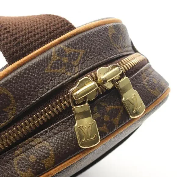 LOUIS VUITTON Brown Monogram Leather Pochette Fanny Pack - Picture 9 of 10